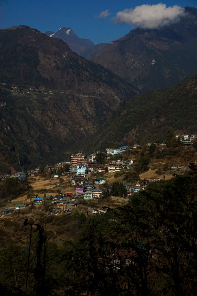 View of Jang from the Monastery trail.