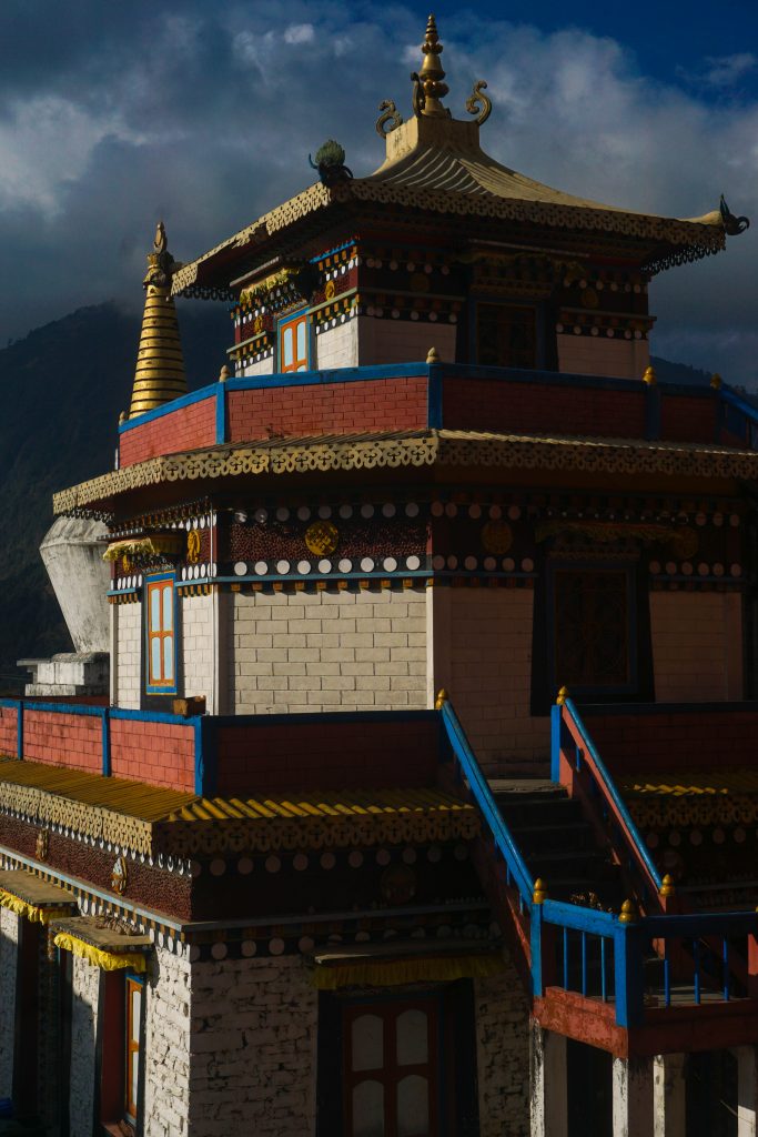 This is possibly the old monastery building. The ground floor prayer hall was being renovated.