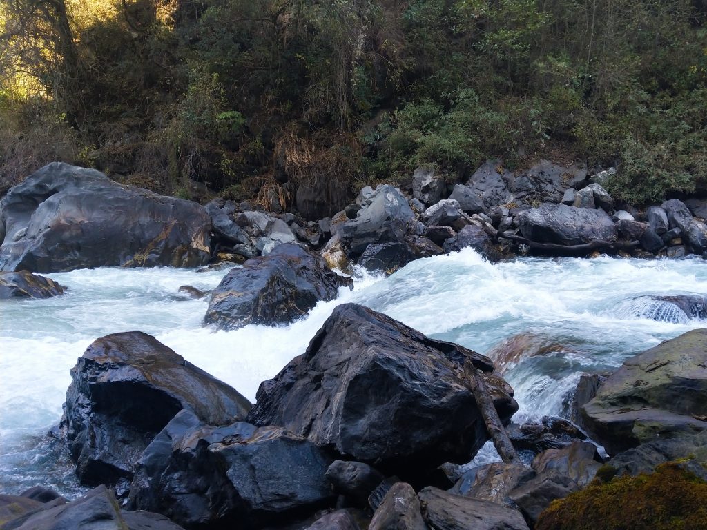 Watar from Nuranang falls flow into Tawang Chu. (Chu means river in Tibetan.)
