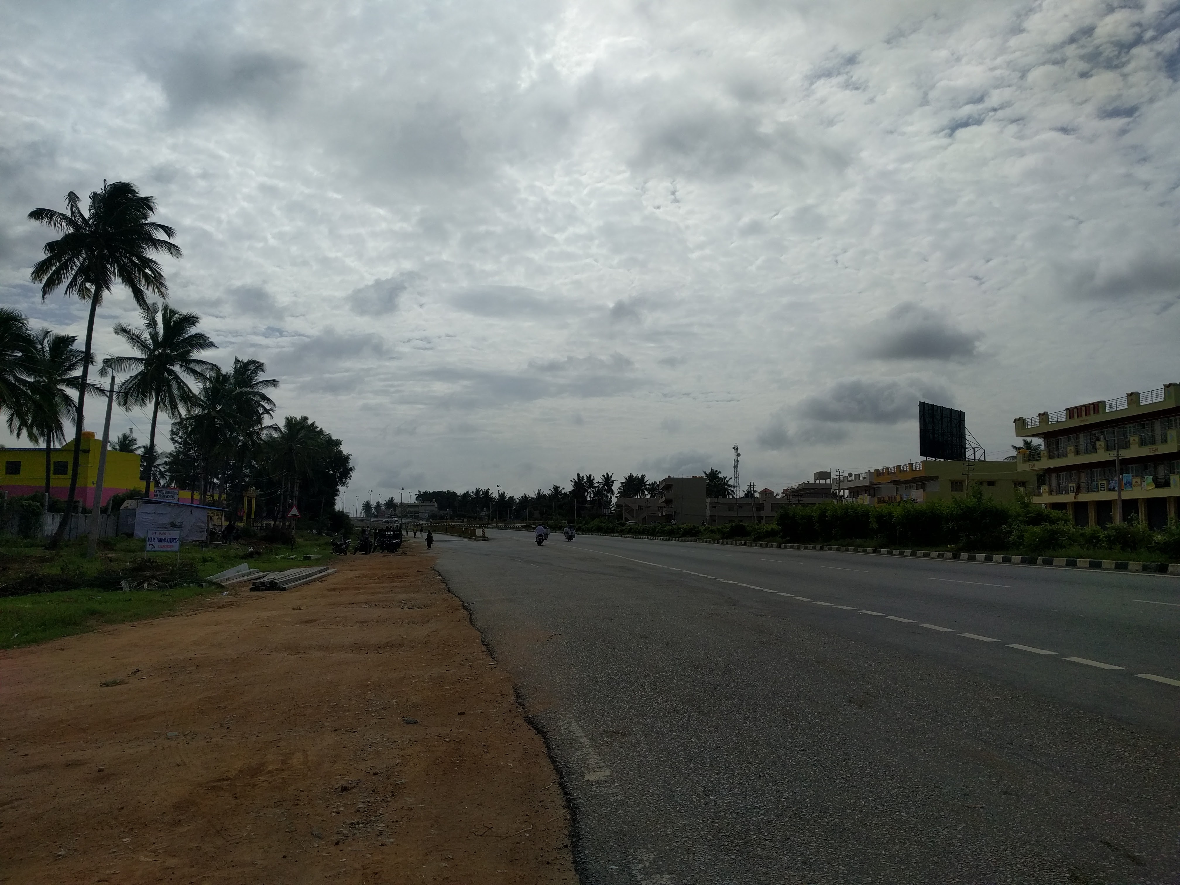 Throughout our ongoing journey, there was an overcast. The air was pretty still, too.