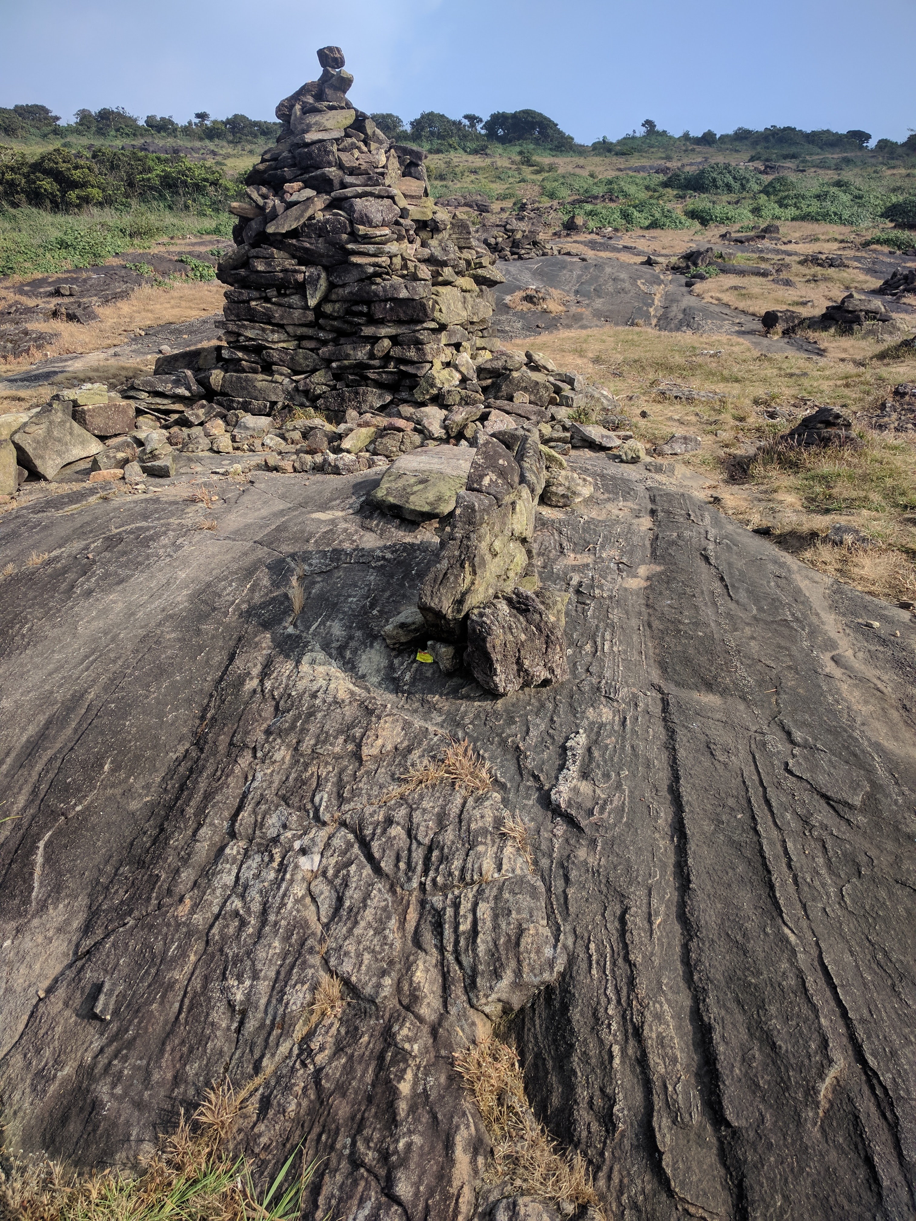 This marked the final stretch. The flat region of Kumar Parvat summit is visible in the background.