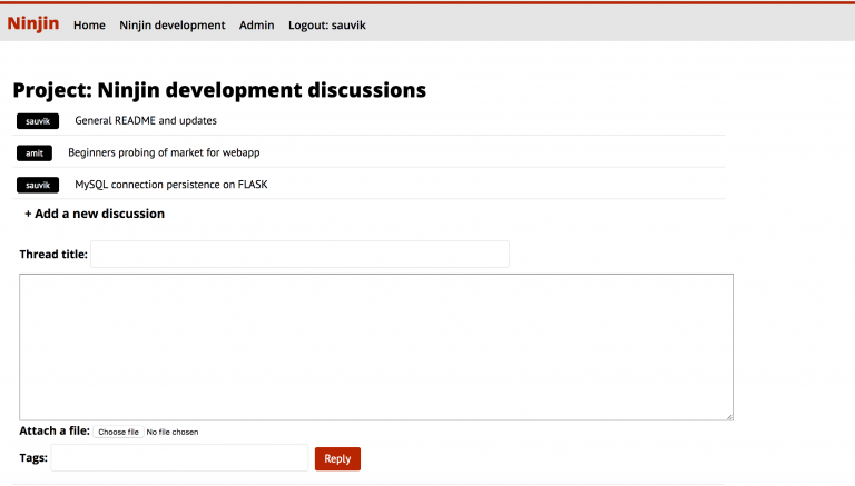 This is how one of the segment page with all the discussion threads looked like.