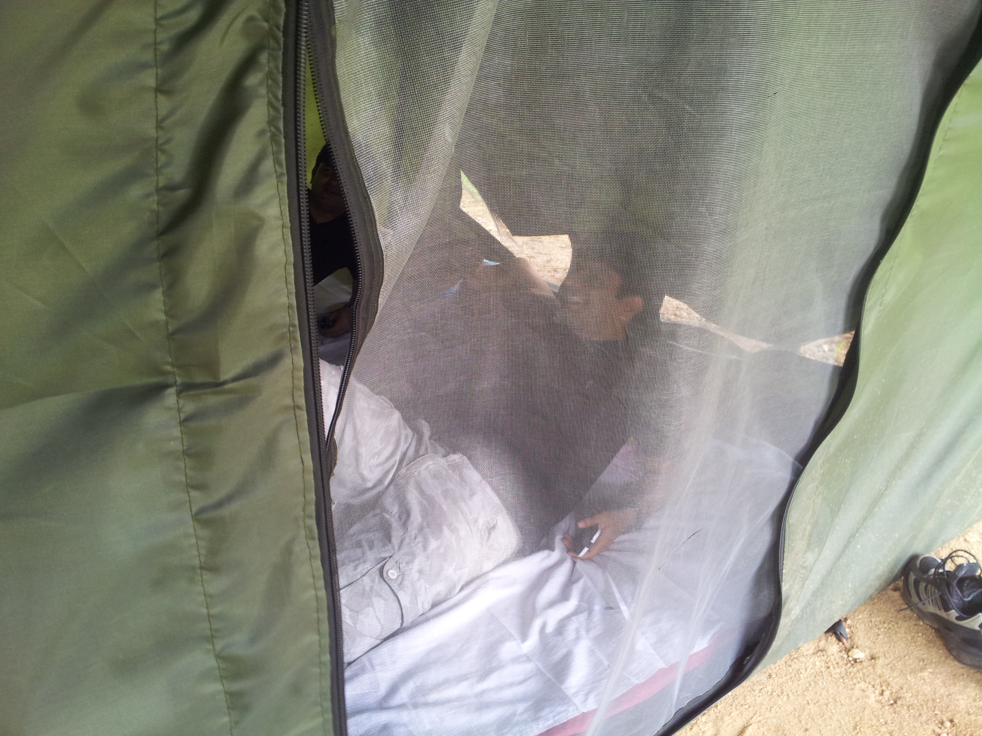 A large Quechua tent for night accommodation.