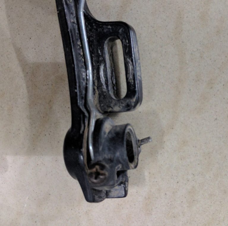 See how the index pin is bent upwards.