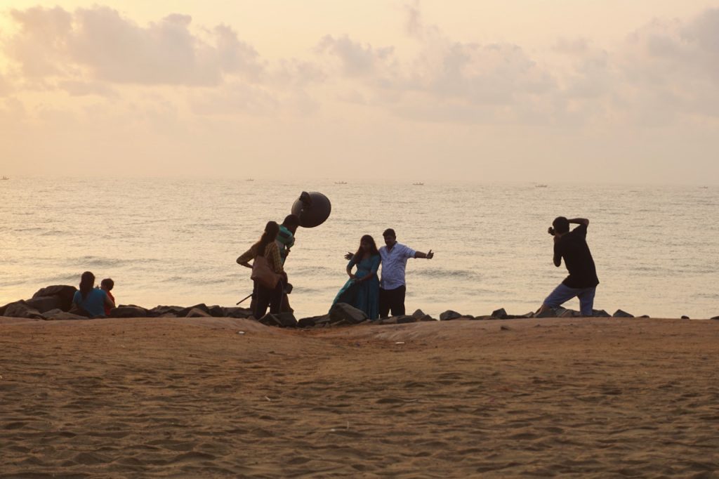 I think they were shooting for an wedding album.