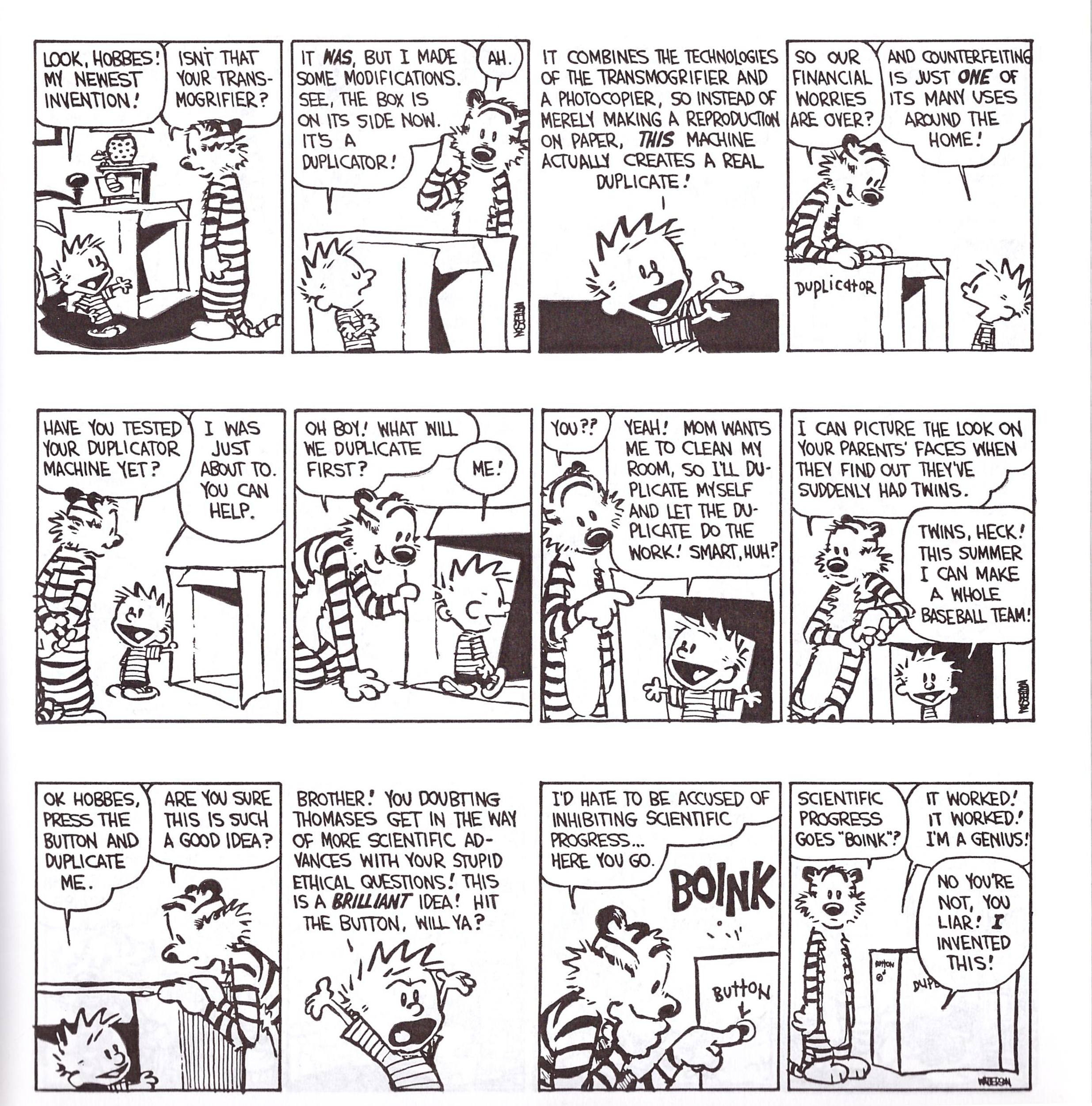 Calvin & Hobbes, Scientific Progress Goes Boink! by Bill Watterson