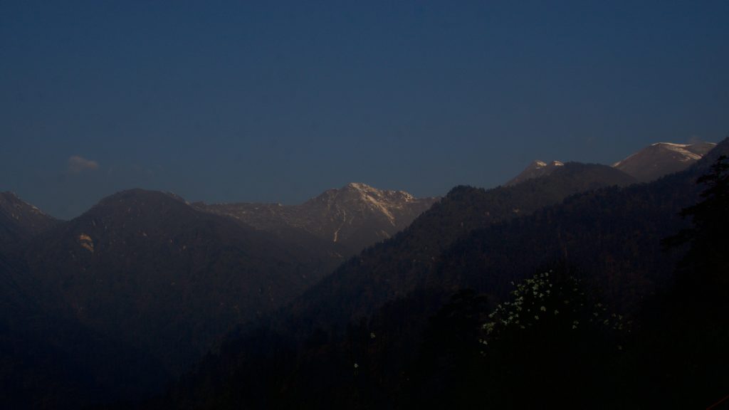 The early morning view from Tshoka.