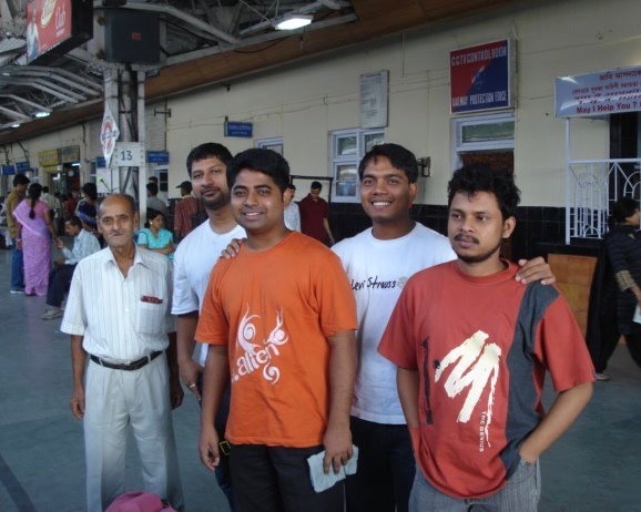 From L to R: Proxy Vivek, Partho, me, Bhanu and Prabir.