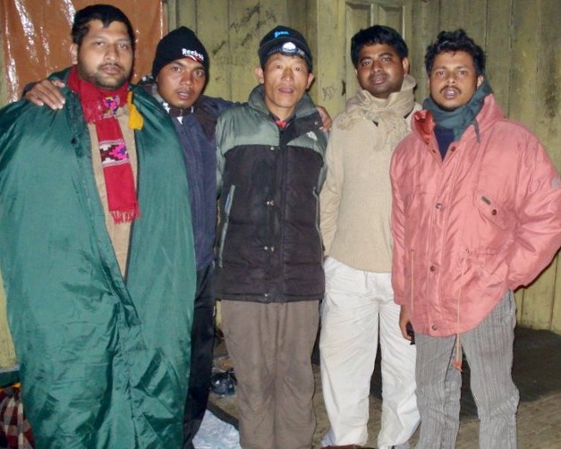 Gyabu Sherpa posing with us.