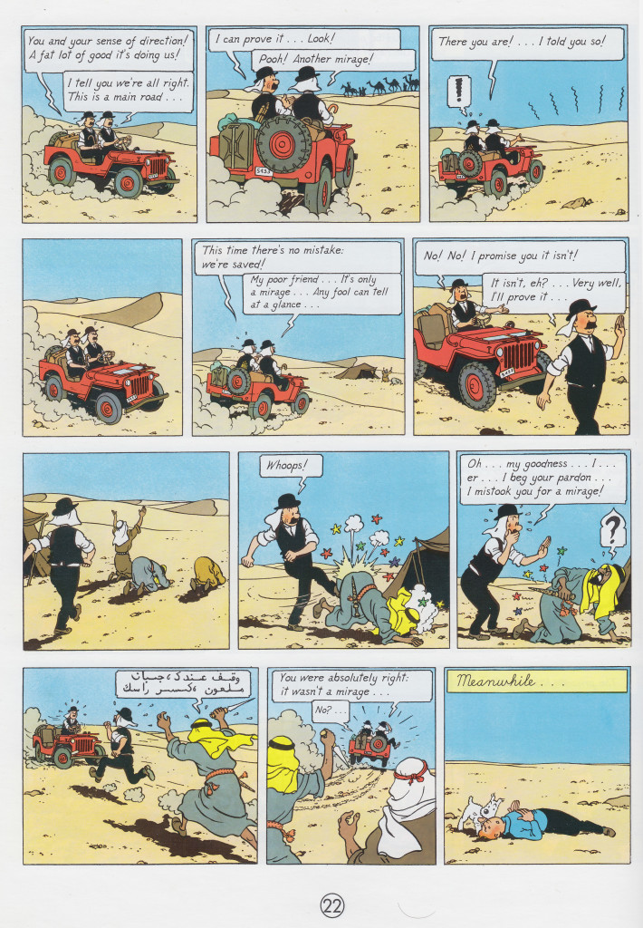 This entire page might be offensive to Muslims. Even the updated 70s version couldn&rsquo;t get rid of many such offensive panels present in the first half of the story.