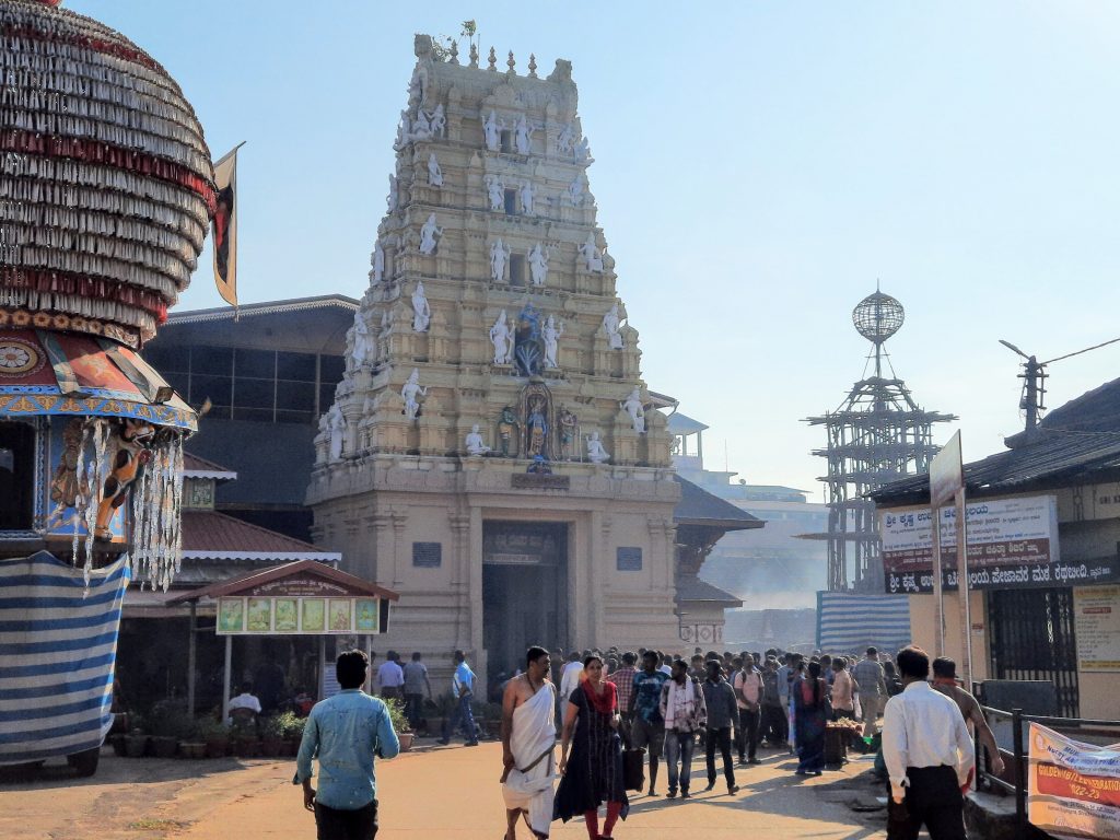 The famous Krishna Temple at Udupi.