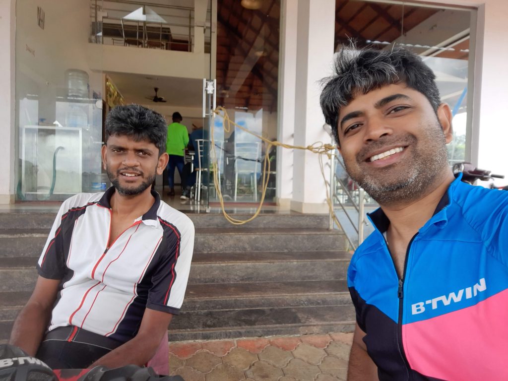 Before we had our lunch.