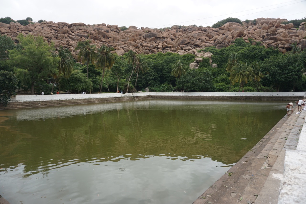 Pampa Sarovar. There was a pump attached to this sarovar. No joke.