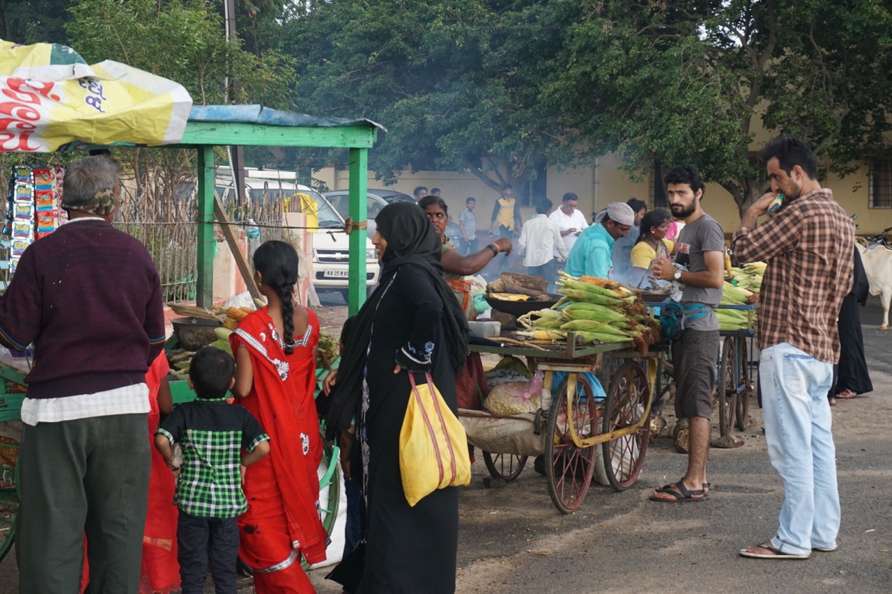 Locals usually trade eatables like roasted corn. But only if the weather permits.